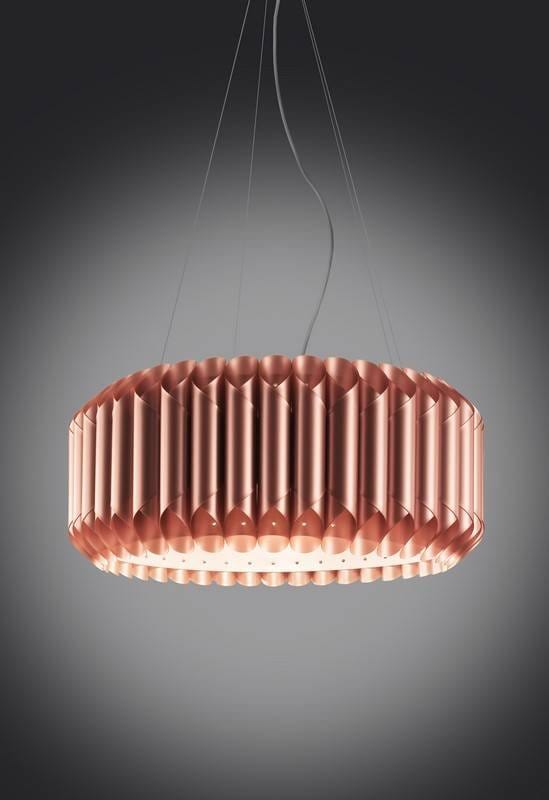 Suspension Suspension polilux LOUISE Ø 50 ou 60 cm cuivre Linéa-Zéro Lumisign