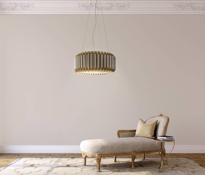 Suspension Suspension polilux LOUISE Ø 50 ou 60 cm or Linéa-Zéro Lumisign