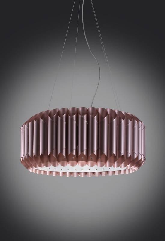 Suspension Suspension polilux LOUISE Ø 50 ou 60 cm rose Linéa-Zéro Lumisign