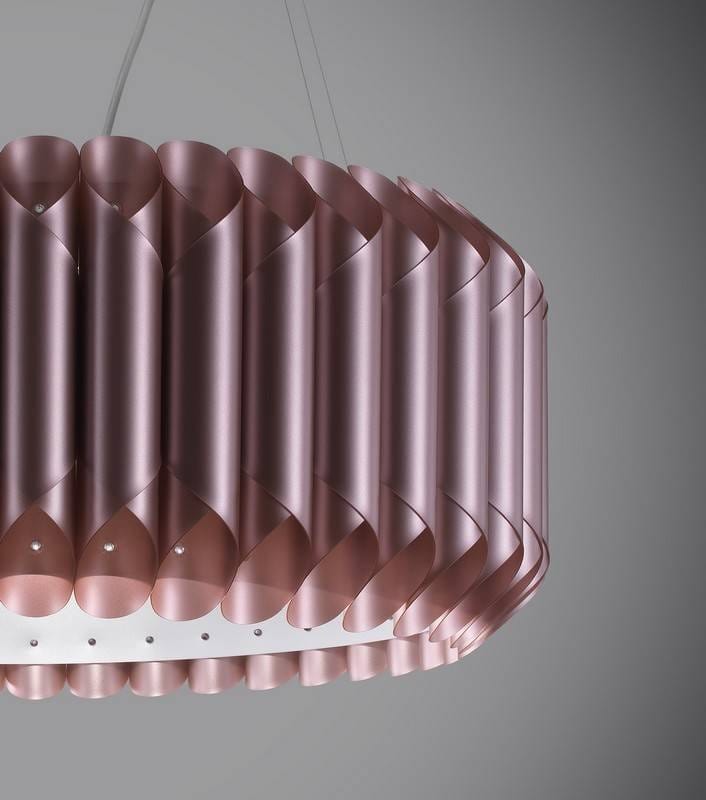 Suspension Suspension polilux LOUISE Ø 50 ou 60 cm rose Linéa-Zéro Lumisign