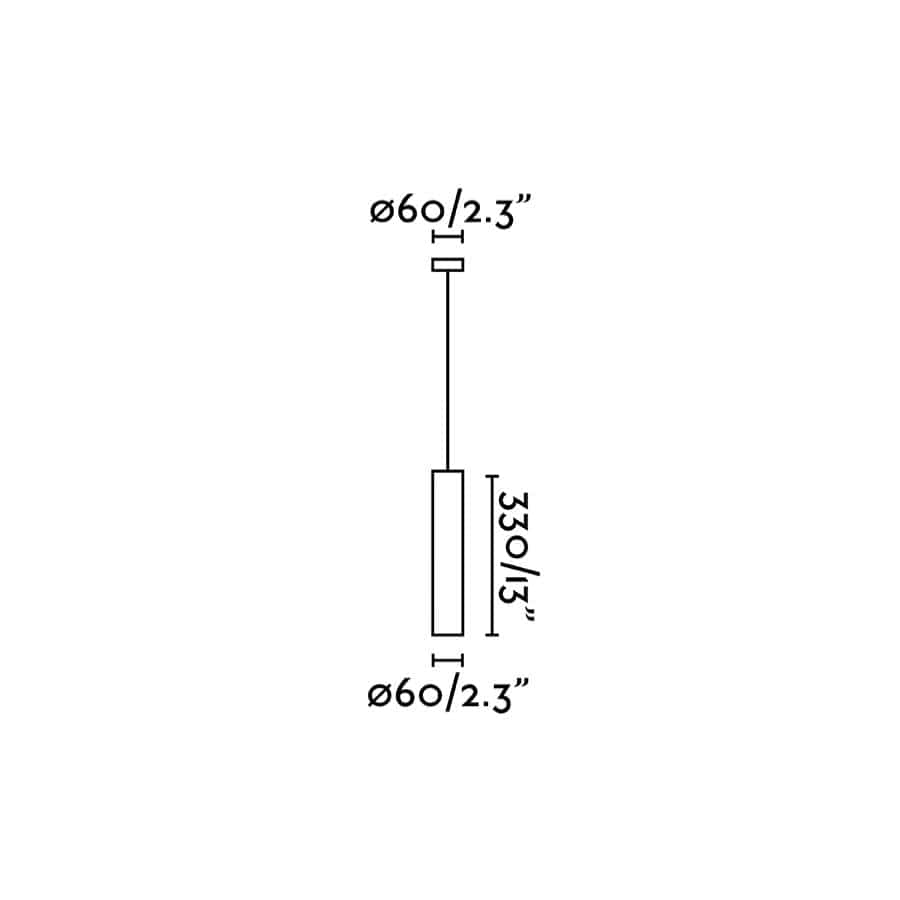 Suspension Suspension STAN noire Faro Lumisign