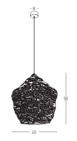 Suspension Suspension Zambelis BAMBOU réf 22161 diamètre 45 cm Zambelis Lumisign