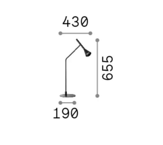 Lampe à poser LED DIESIS noire - lampe a poser - Lumisign