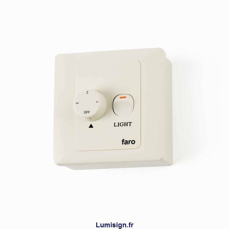 Variateur mural pour ventilateur de plafond Faro Lumisign
