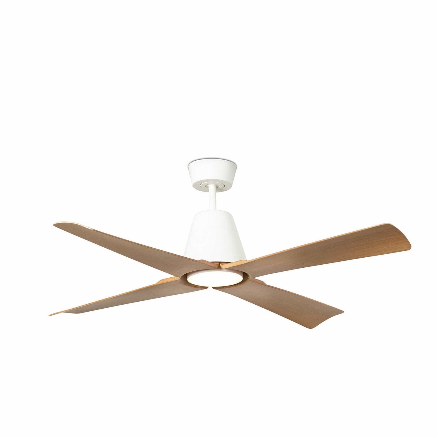 ventilateur de plafond Ventilateur de plafond avec lampe TYPHOON-M blanc/bois Faro Lumisign