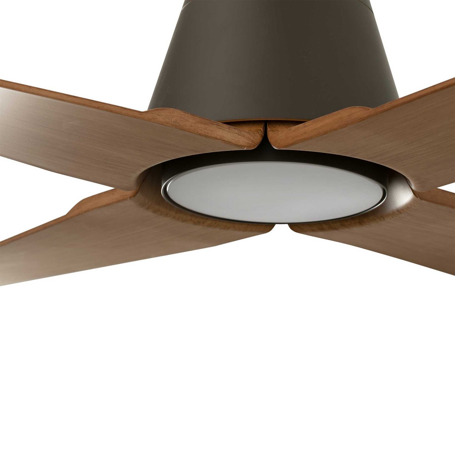 ventilateur de plafond Ventilateur de plafond avec lampe TYPHOON-M marron/bois Faro Lumisign