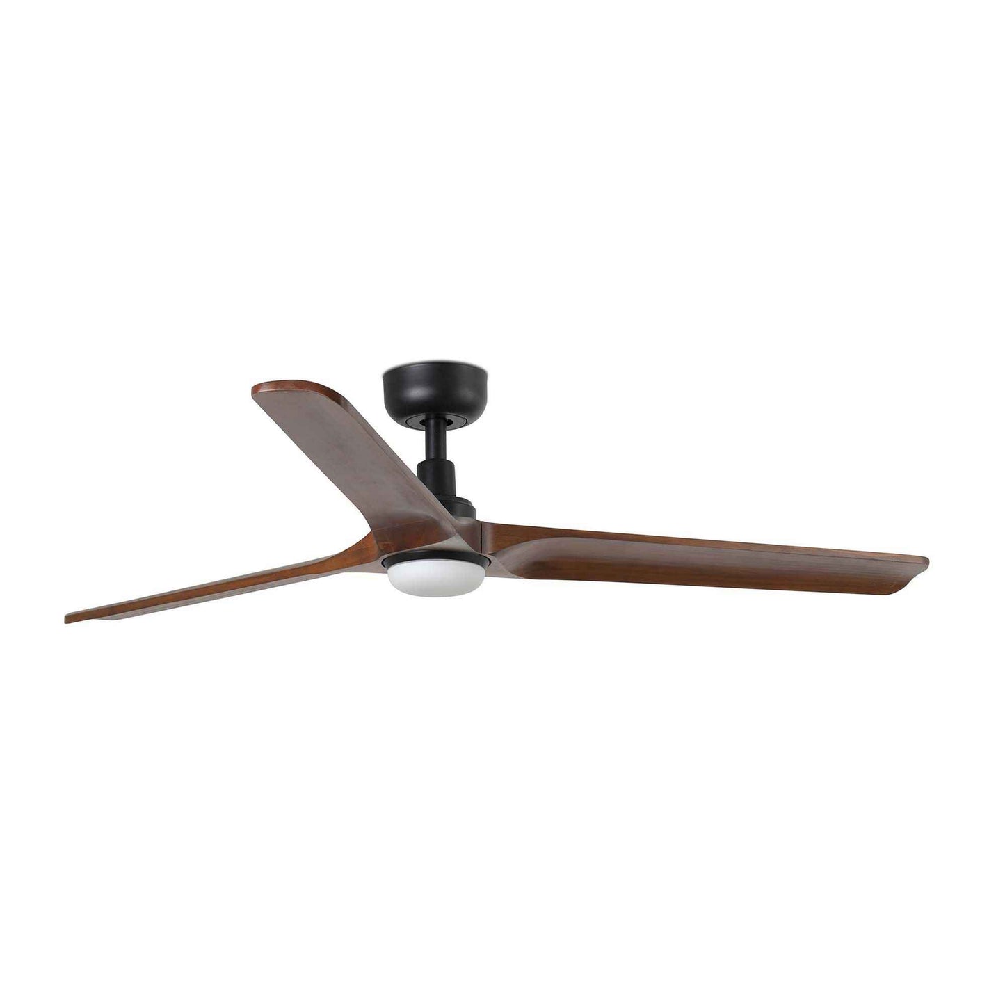 Ventilateur de plafond HEYWOOD noir avec luminaire