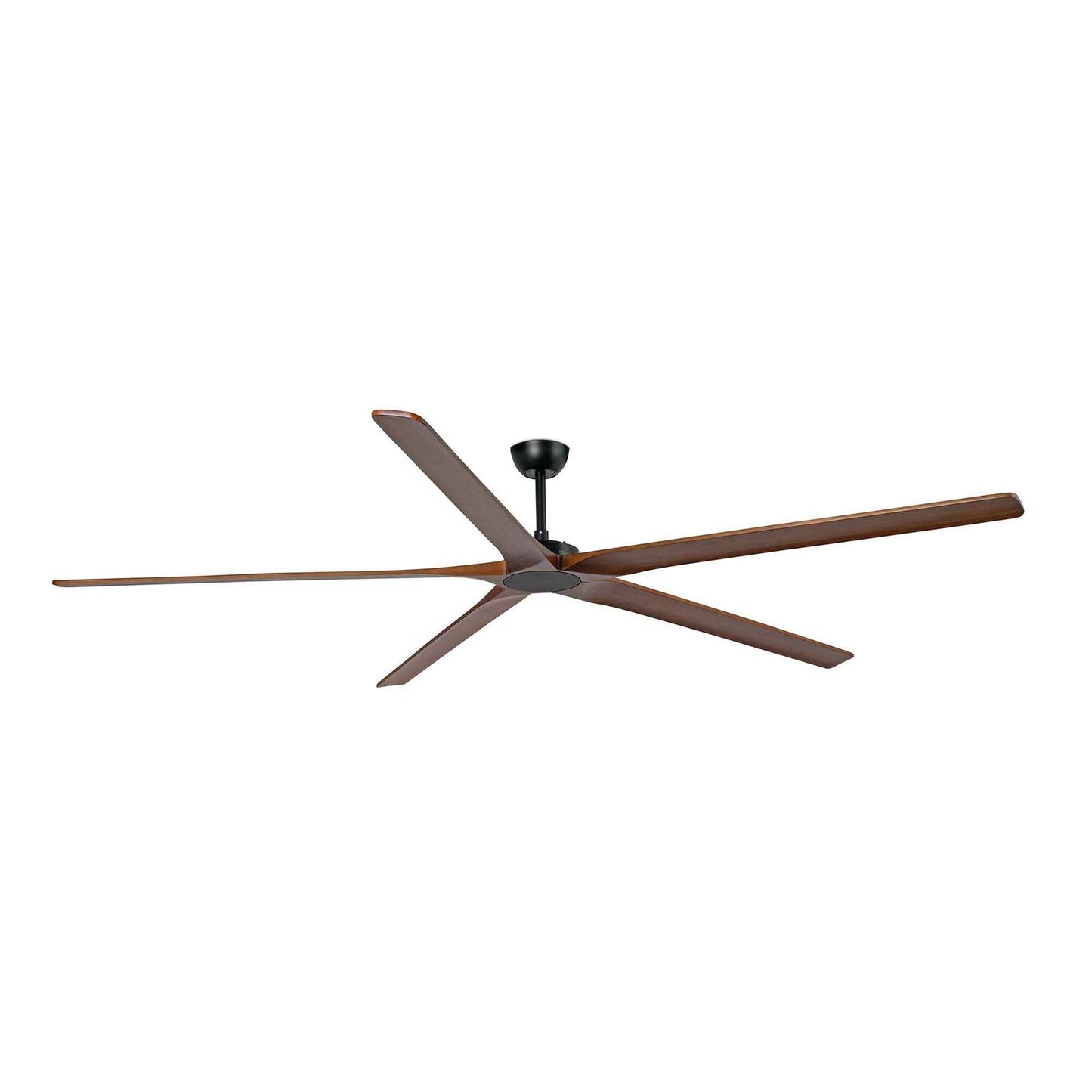 Ventilateur de plafond BIGWOOD XL noir pales noyer