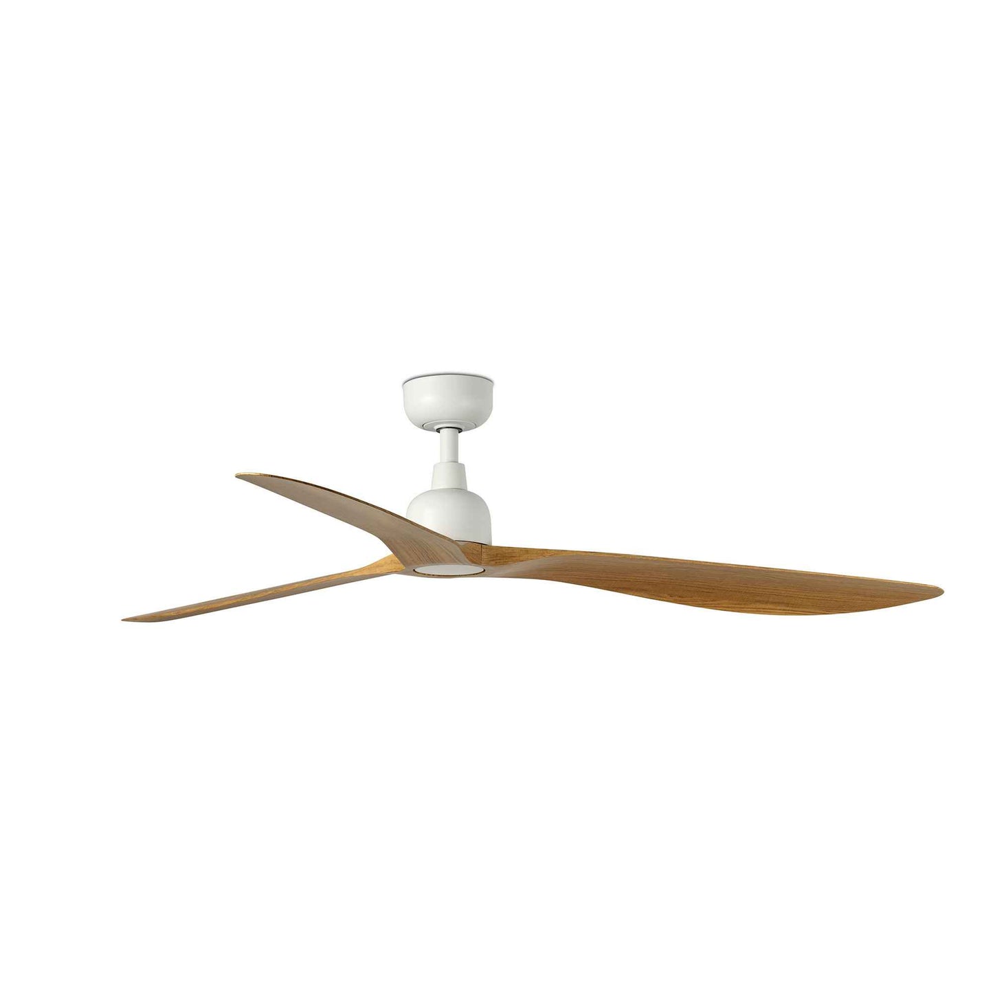 Ventilateur de plafond OUTWOOD blanc pales ABS finition chêne