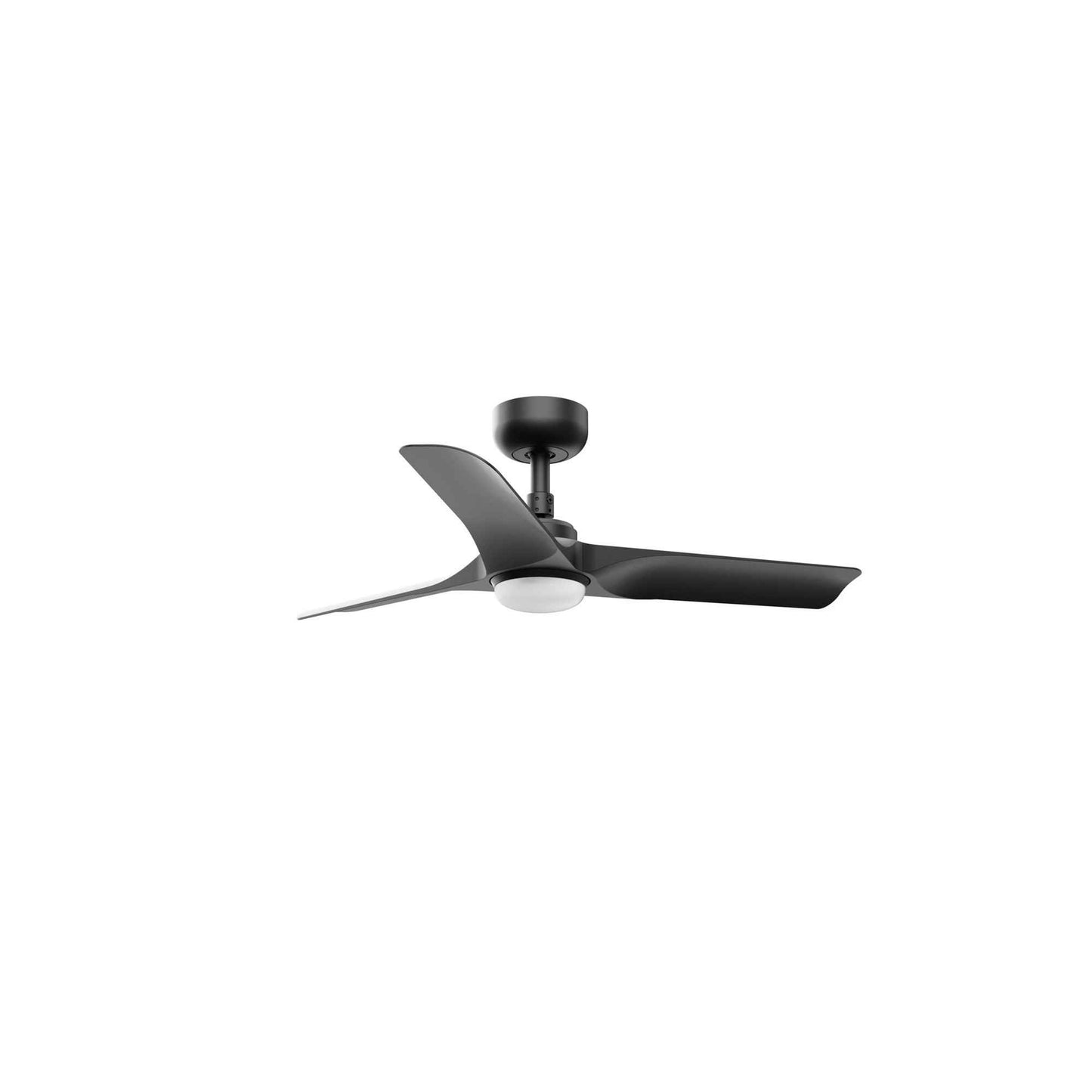 Ventilateur de plafond HEY noir avec luminaire