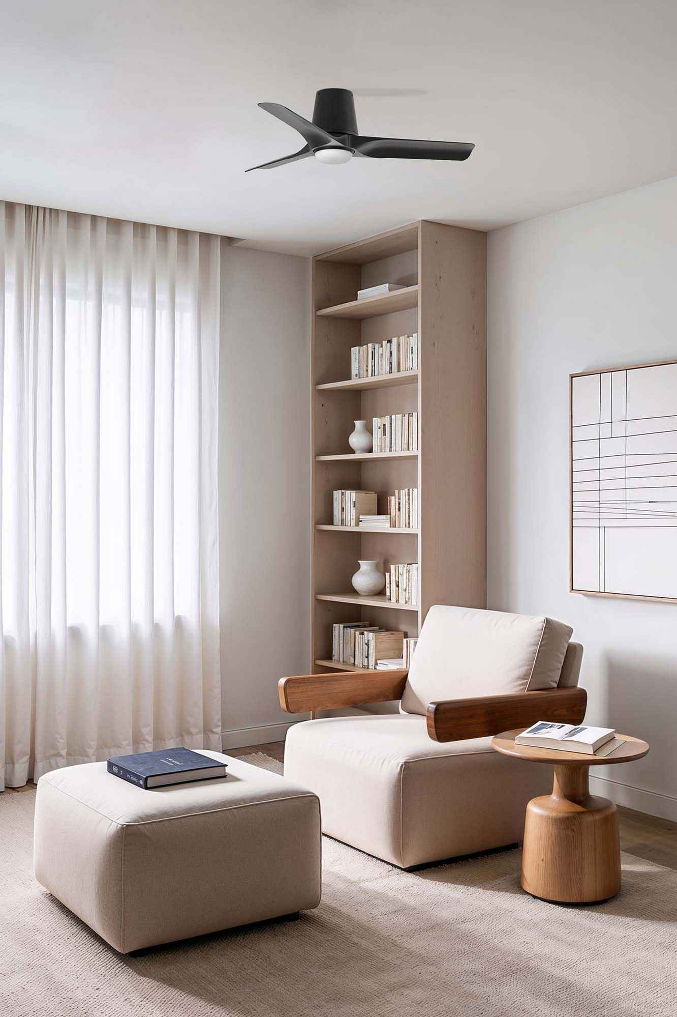 Illuminez votre intérieur avec le ventilateur de plafond HEY TUB noir