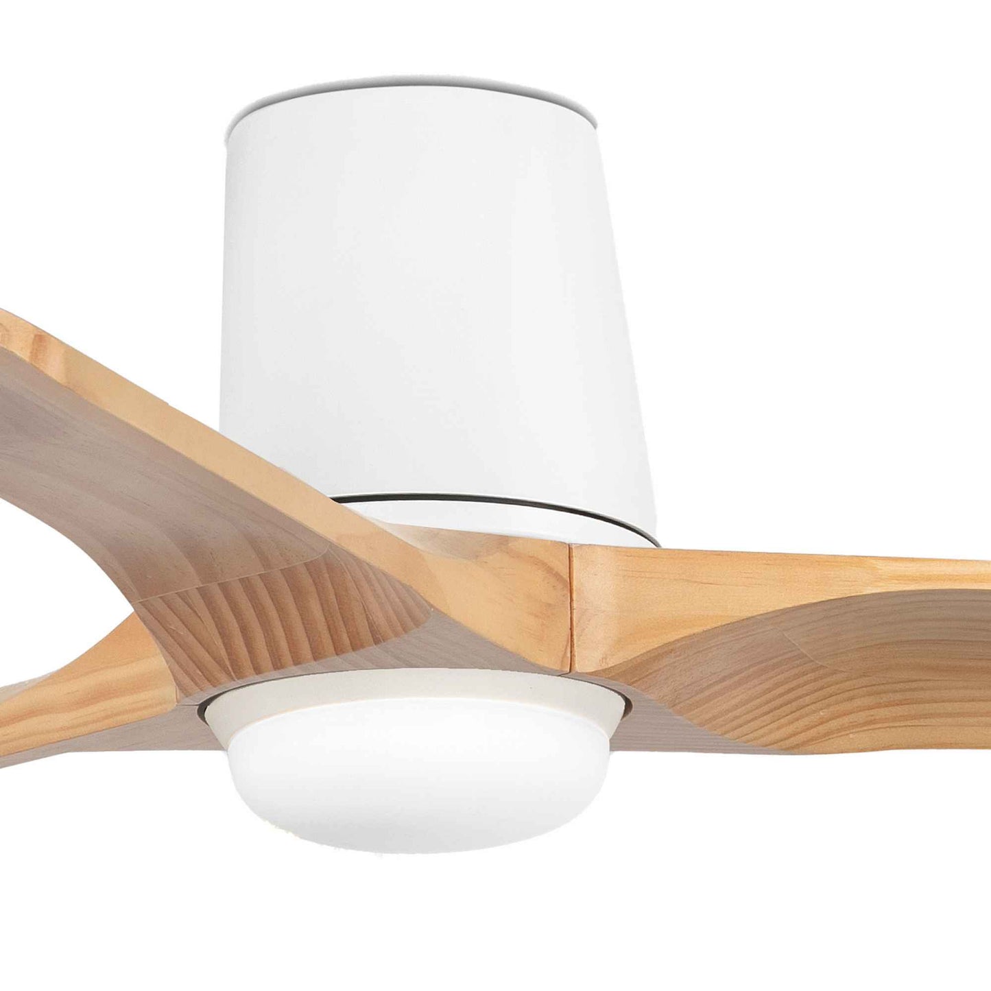 Ventilateur de plafond HEYWOOD TUB S blanc avec luminaire