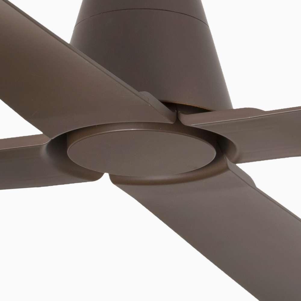 ventilateur de plafond Ventilateur de plafond intérieur/extérieur TYPHOON marron Faro Lumisign