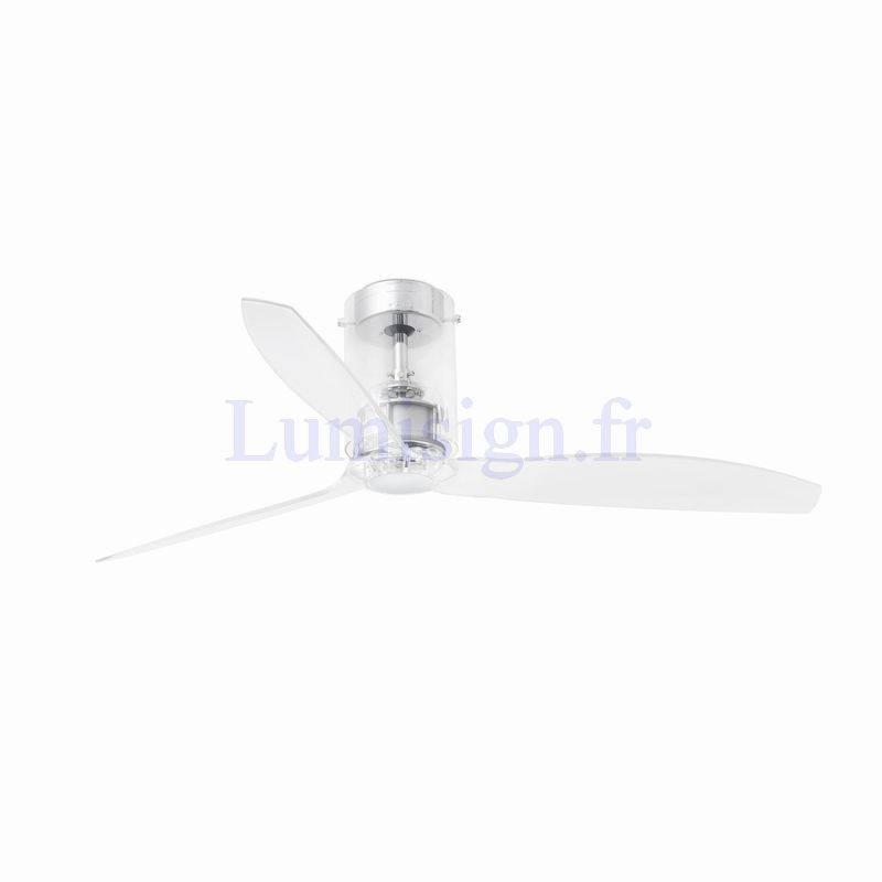 ventilateur de plafond Ventilateur de plafond MINI-TUBE transparent Faro Lumisign
