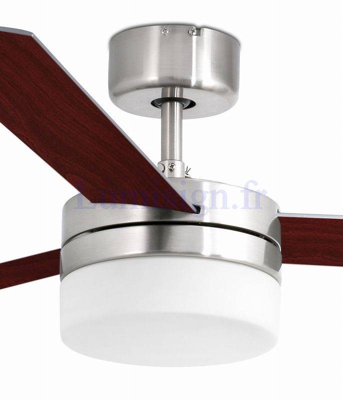 ventilateur de plafond Ventilateur de plafond PANAY nickel mat Faro Lumisign