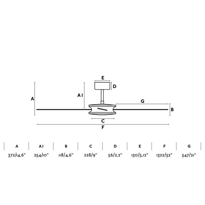 ventilateur de plafond Ventilateur de plafond POLEA Faro Lumisign