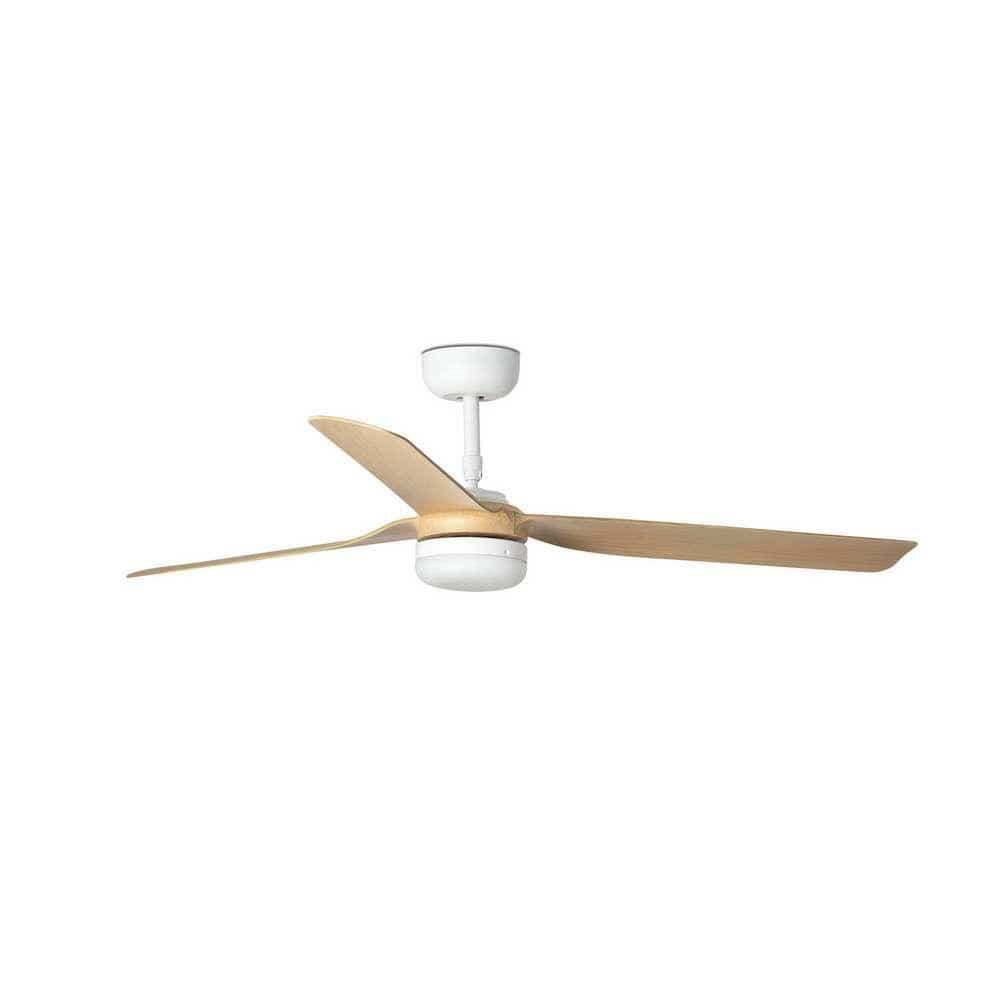 ventilateur de plafond Ventilateur de plafond PUNT blanc pales érable avec luminaire Faro Lumisign