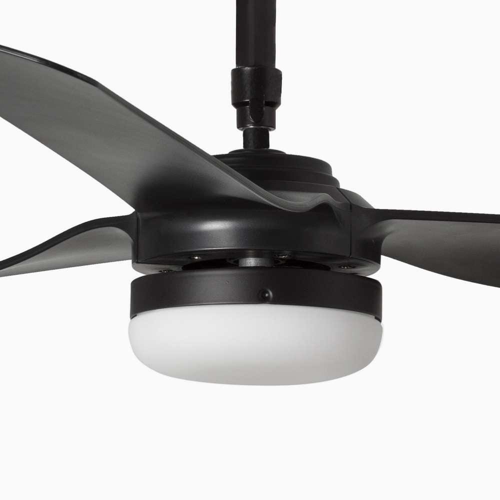 ventilateur de plafond Ventilateur de plafond PUNT noir avec luminaire Faro Lumisign
