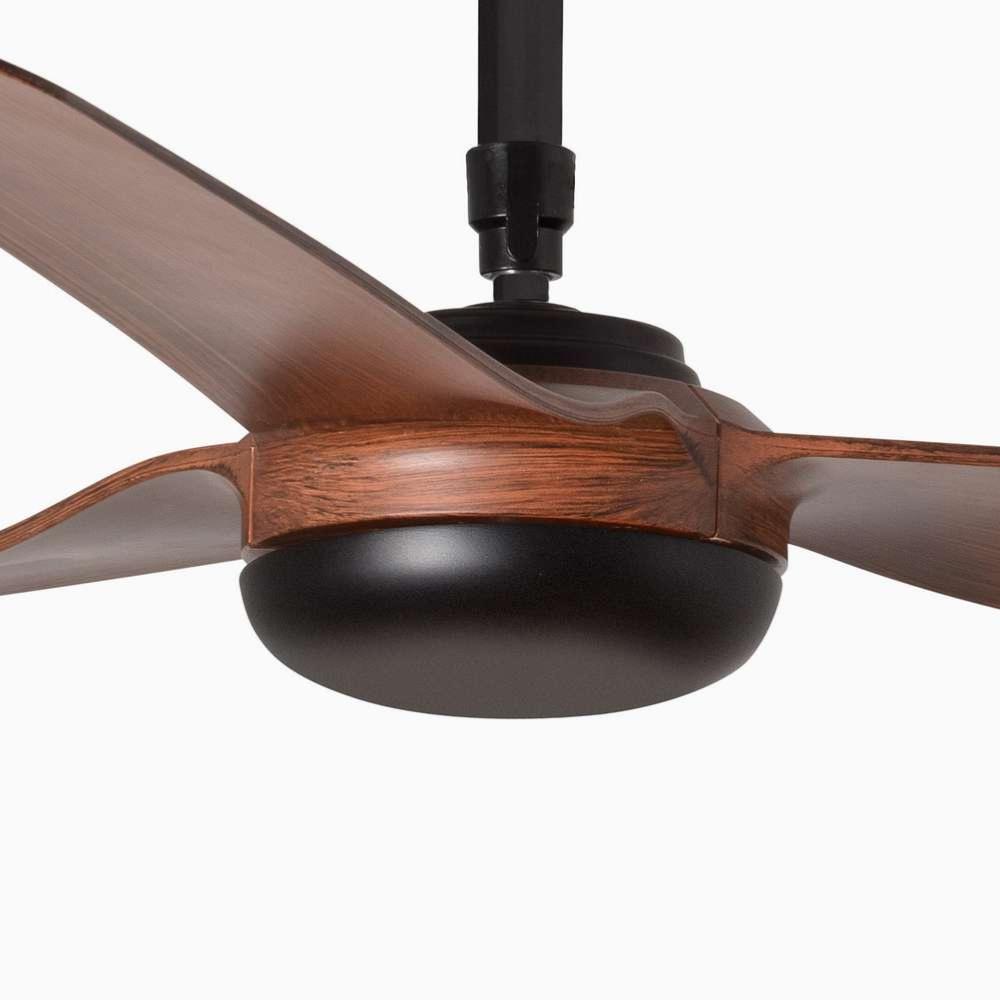 ventilateur de plafond Ventilateur de plafond PUNT noir pales noyer Faro Lumisign