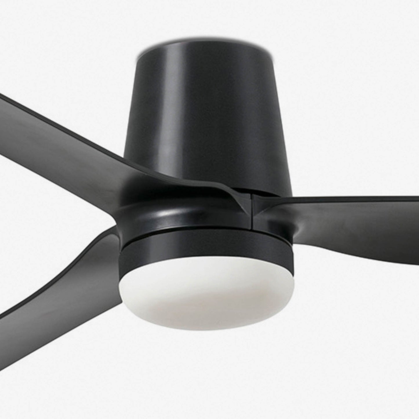 Ventilateur de plafond PUNT TUB Ø 1300 mm noir avec luminaire