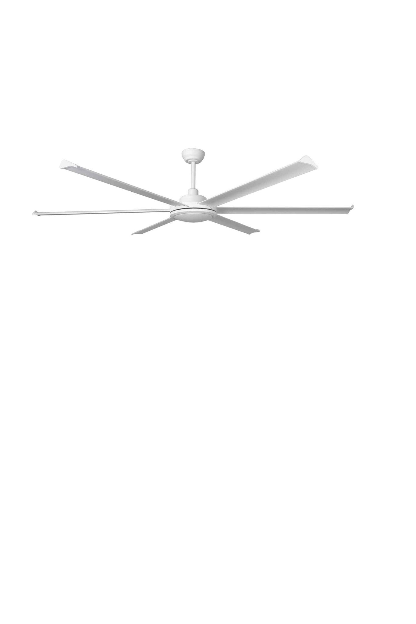 Ventilateur de plafond ROTTERDAM XL 6 pales Ø 200 cm blanc, pales en aluminium