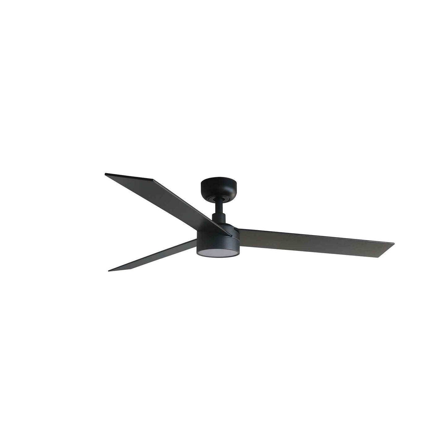 Ventilateur de plafond RUDDER L noir avec luminaire
