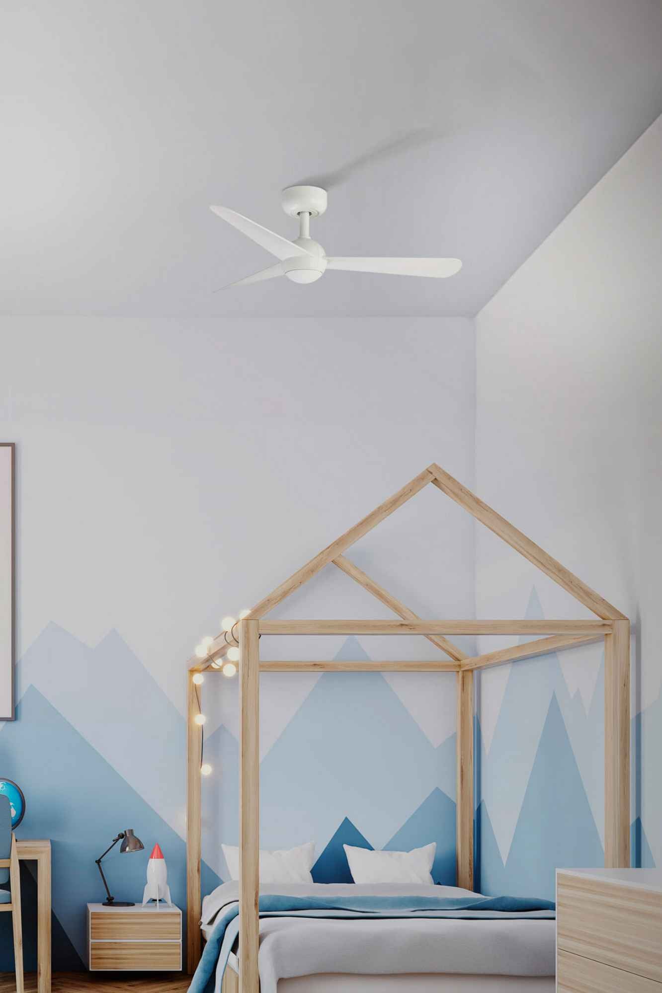 Ventilateur de plafond SFEAR Ø 900 mm blanc avec pales en ABS