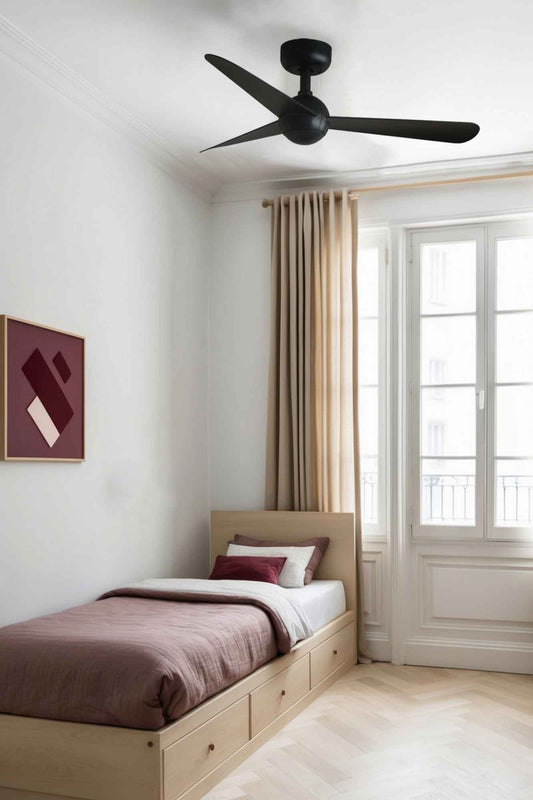 Le ventilateur de plafond SFEAR Ø 900 mm noir : Éclairez votre habitat avec style