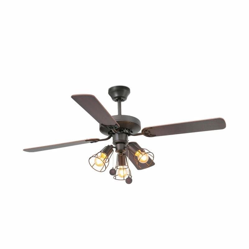 ventilateur de plafond Ventilateur de plafond YAKARTA marron Faro Lumisign