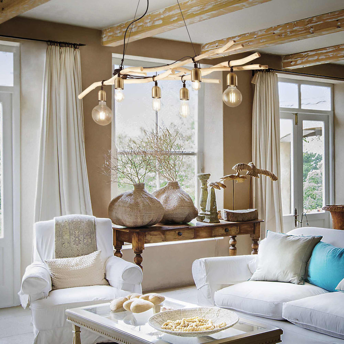 Luminaire suspension bois : style scandinave design pour la maison