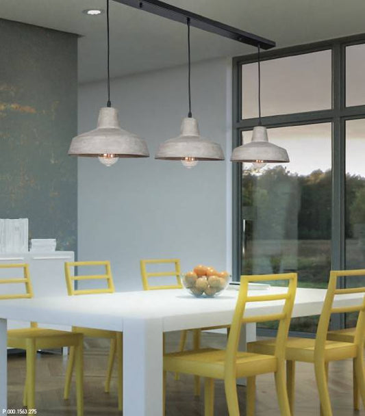 Suspension béton design : luminaire moderne pour intérieur