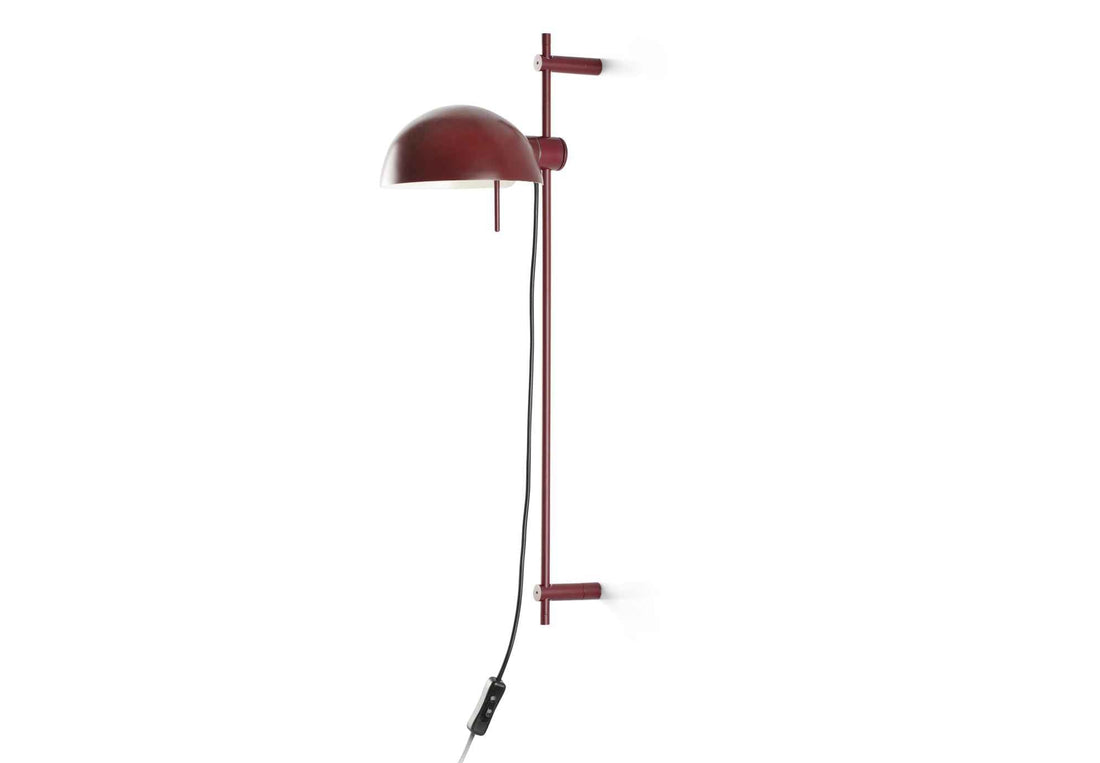 Applique murale réglable MATILDA grenat : lampe design
