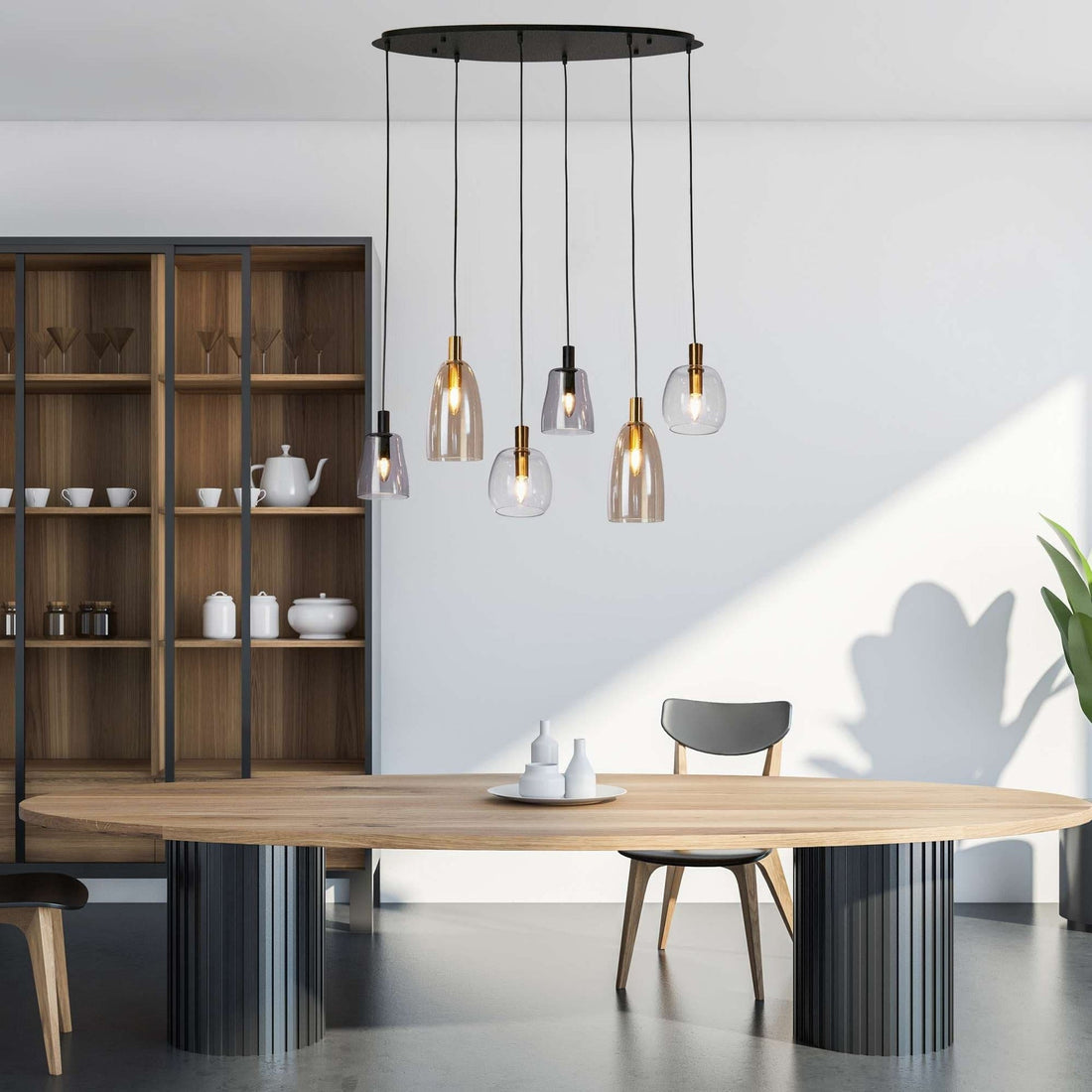 Suspension led design pour cuisine contemporaine