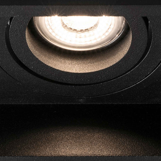 Spot encastrable LED noir orientable
