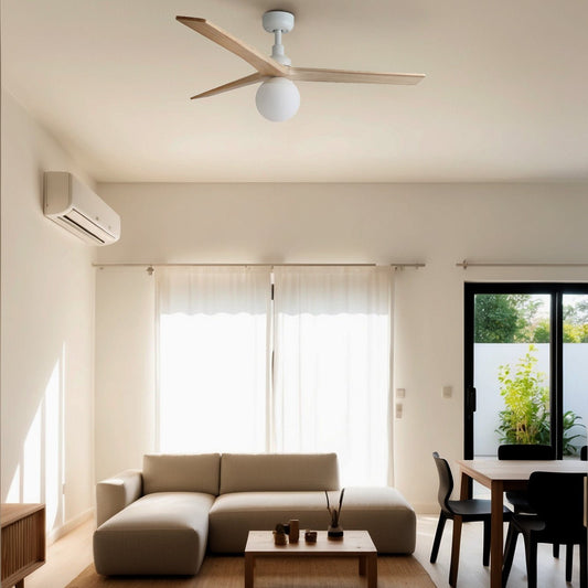 Ventilateur plafond lumière et télécommande silencieux