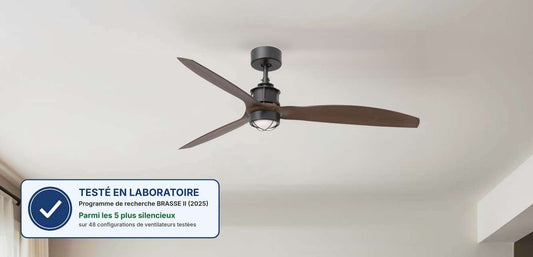 Ventilateur de plafond pour la chambre : lequel choisir pour dormir au frais, sans bruit ?