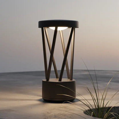 Détail de la borne LED extérieure TWIST-1 300 mm | Éclairage jardin IP65
