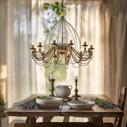 Suspension CORTE-SP12 rouille effet antique en situation