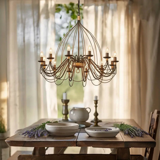 Suspension CORTE-SP12 rouille effet antique en situation