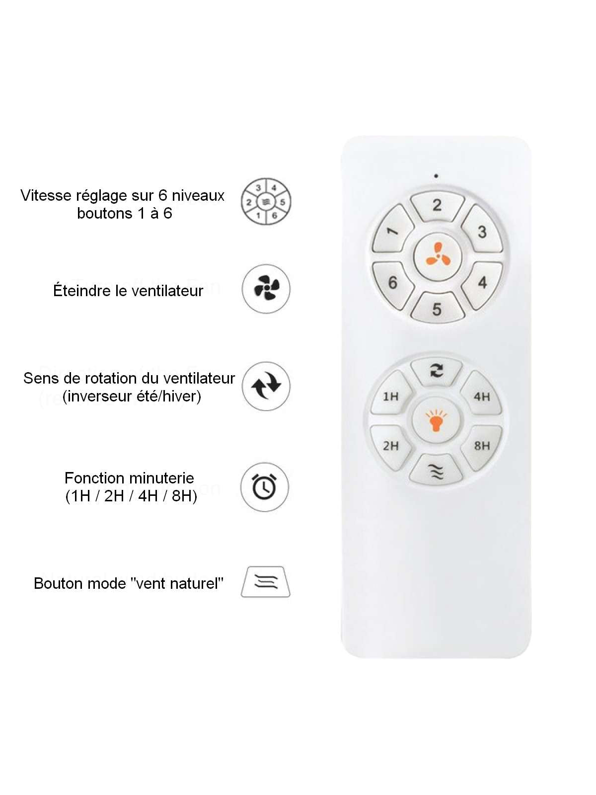 Ventilateur de plafond ZAMBELIS 23002 Ø 1520 mm doré pales noyer sans éclairage