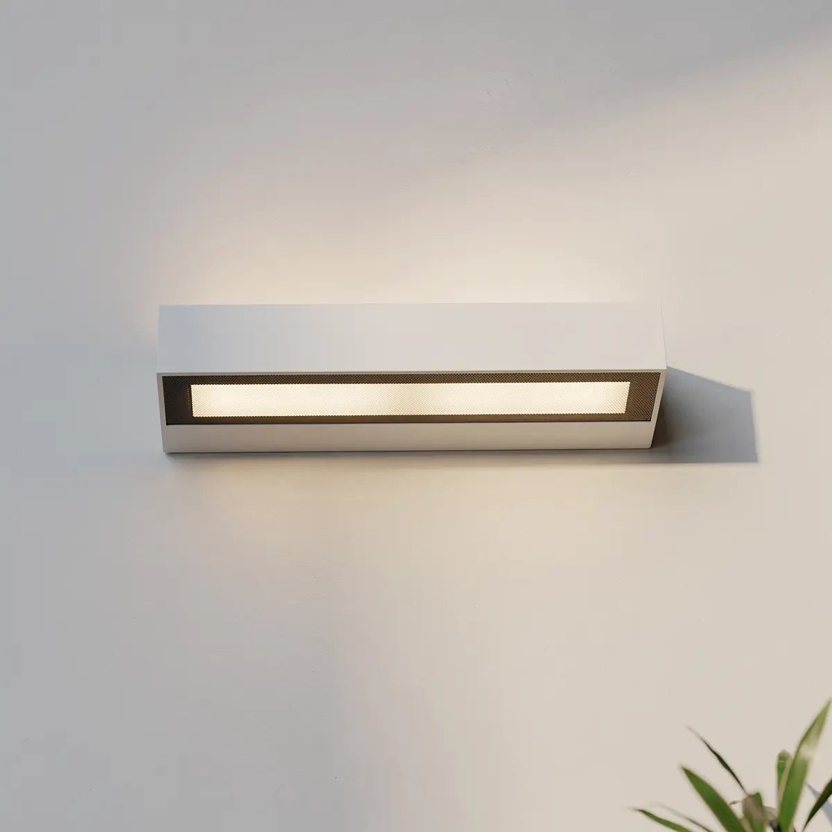 Applique d'extérieur LED blanche chaude 3000 K, design minimaliste en aluminium