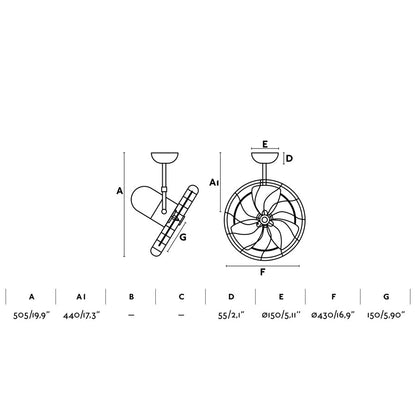 Ventilateur de plafond ou mural oscillant KEIKIventilateur de plafond - Lumisign