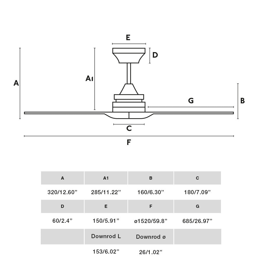 Ventilateur de plafond ALO noirventilateur de plafond - Lumisign