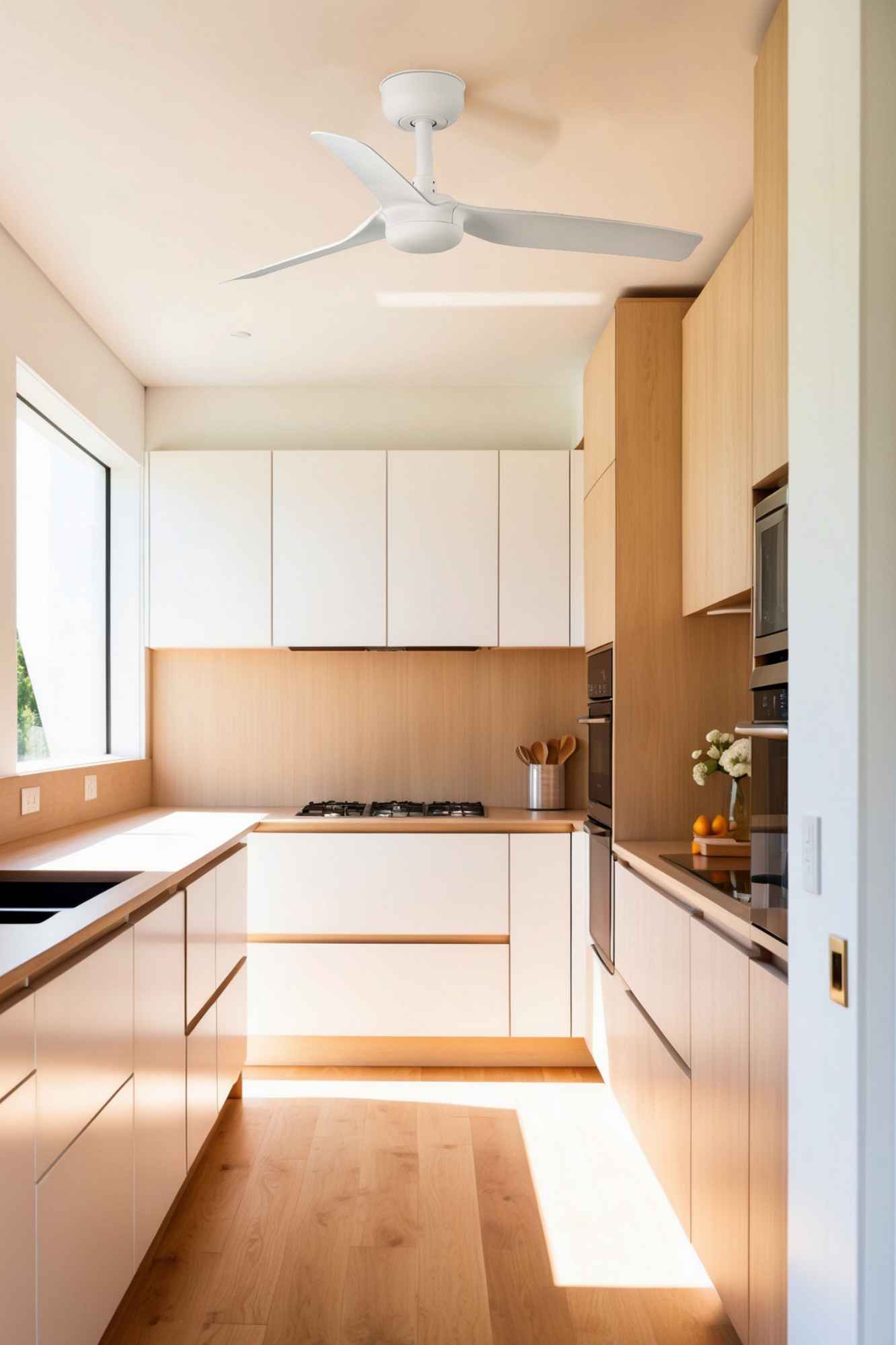 Ventilateur de plafond MINI PUNT blanc - ventilateur de plafond - Lumisign