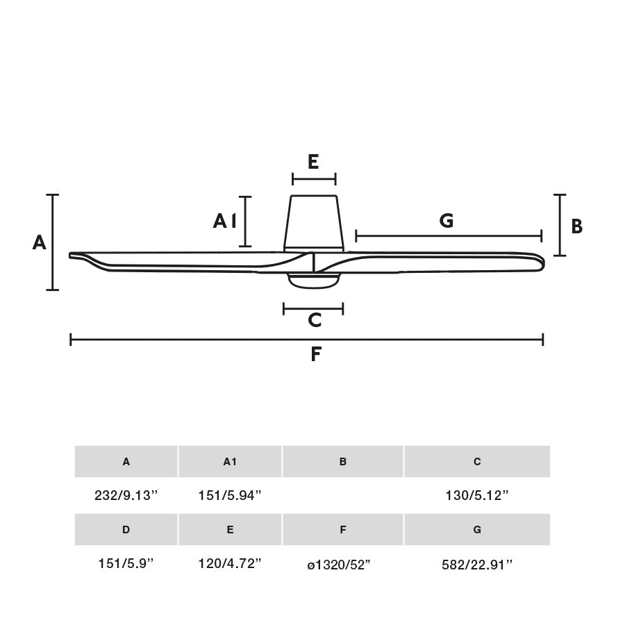 Ventilateur de plafond avec luminaire HEYWOOD TUB Ø 1320 blanc - Lumisign