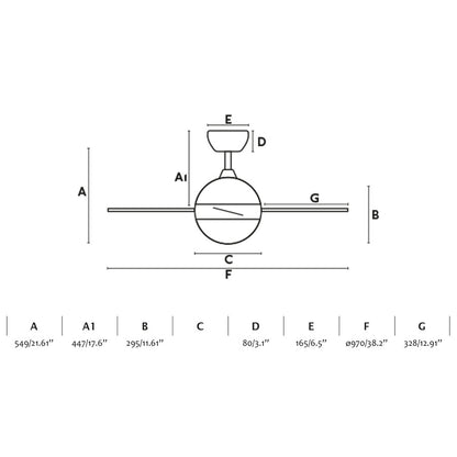 Ventilateur de plafond HVAR - ventilateur de plafond - Lumisign