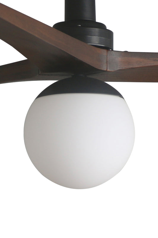 Luminaire Globe pour ventilateur de plafond Klim noir