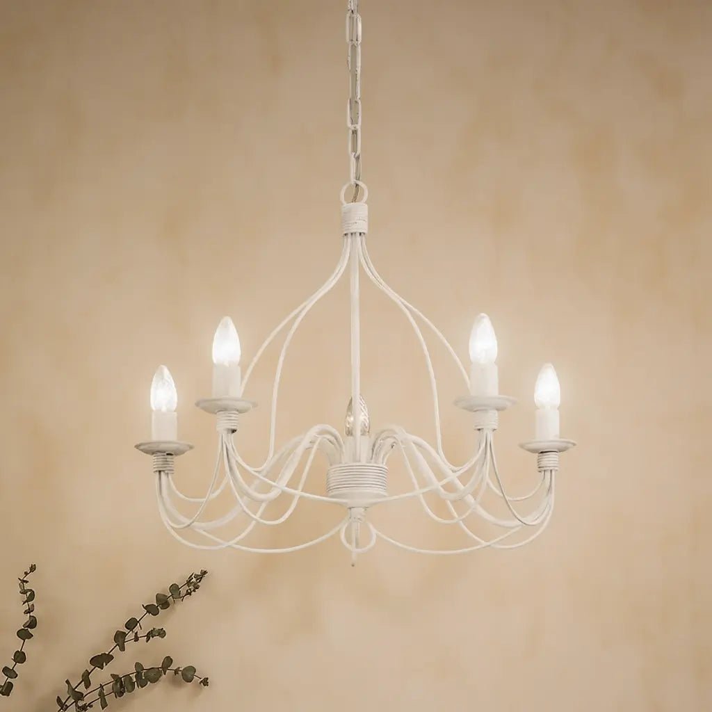 Suspension CORTE-SP5 blanche effet antique