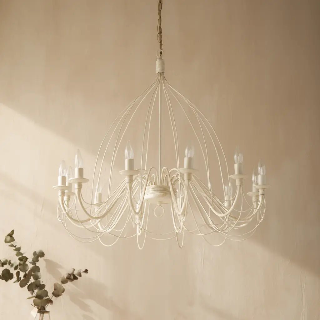 Vue d'ensemble de la suspension CORTE-SP12 blanche effet antique