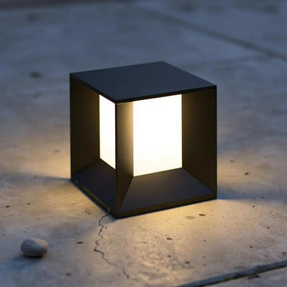 Borne LED MILA gris foncé : éclairage extérieur design moderne